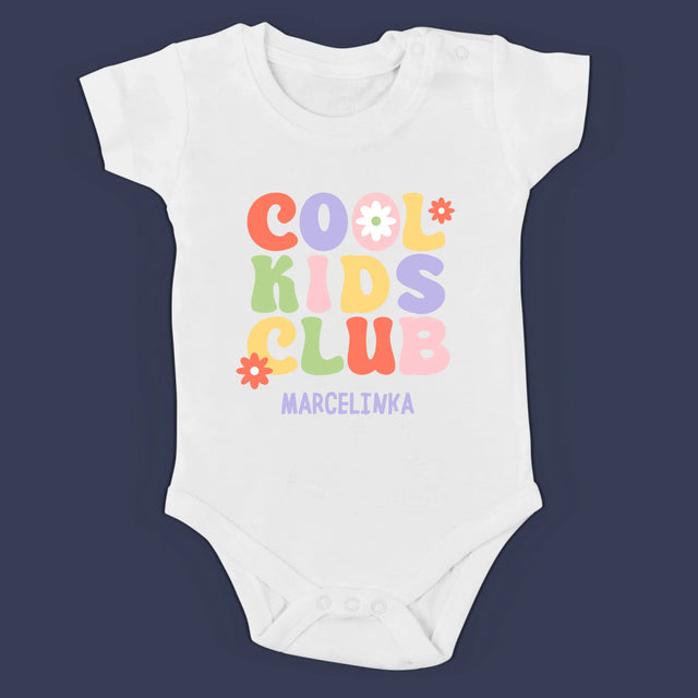 Imię i Podpis: Cool Mom And Kid - Zestaw Koszulka Damska i Body Niemowlęce