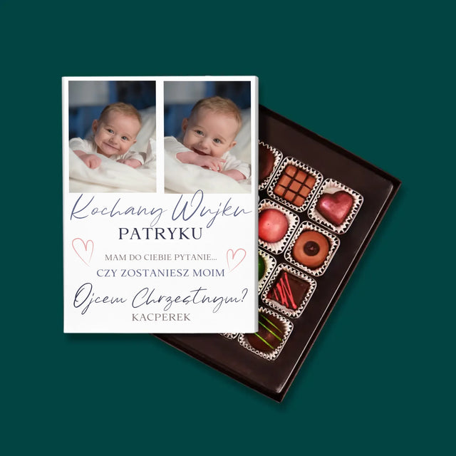 Fotokolaż: Prośba O Bycie Ojcem Chrzestnym - Personalizowane Praliny