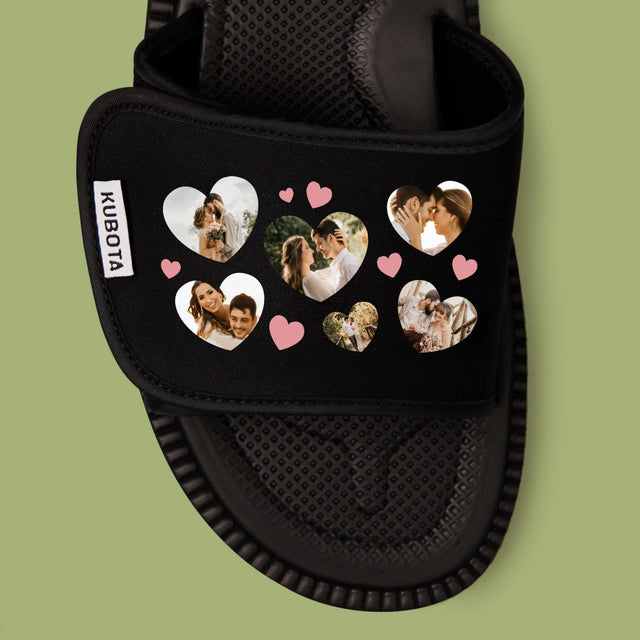 Fotokolaż: Serca Zdjęcie - Klapki Kubota