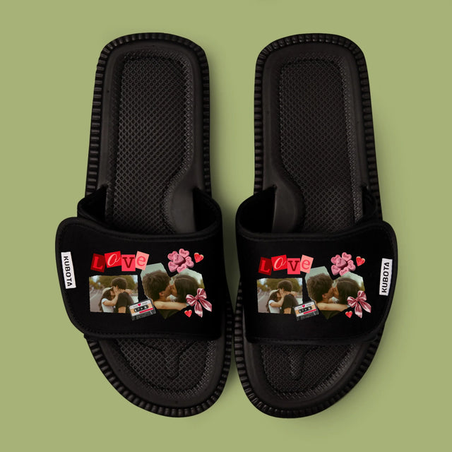 Fotokolaż: Love Retro - Klapki Kubota