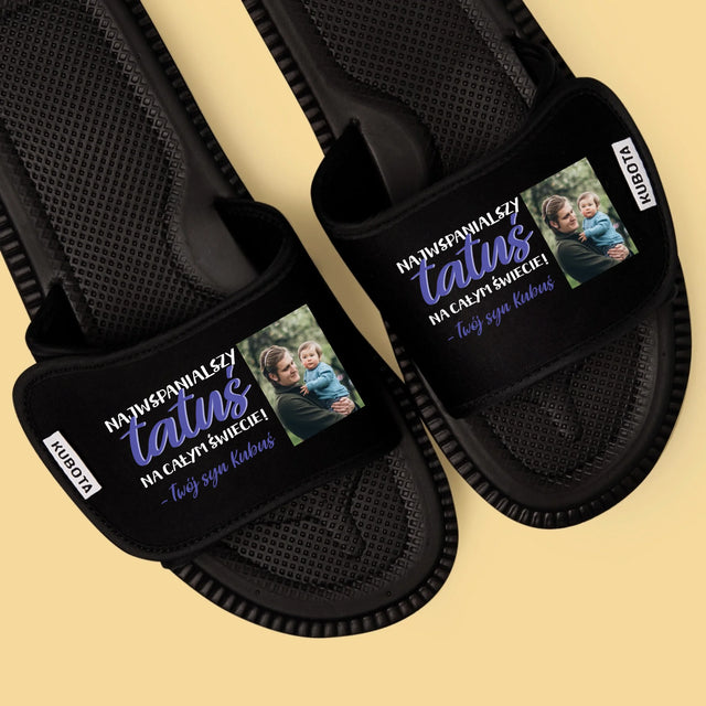 Fotokolaż: Tatuś - Klapki Kubota