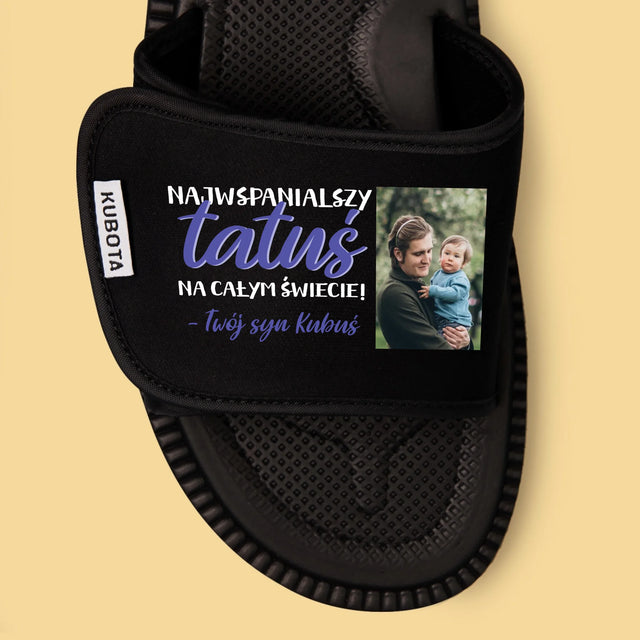 Fotokolaż: Tatuś - Klapki Kubota