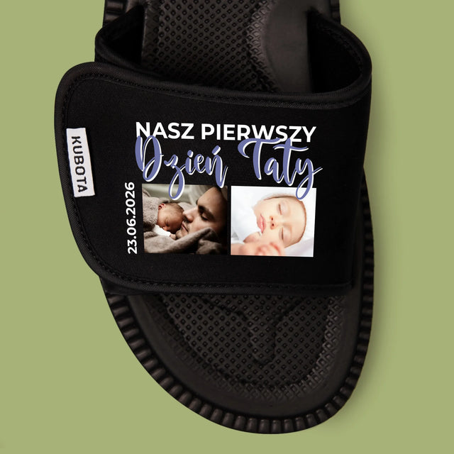 Fotokolaż: Pierwszy Dzień Taty - Klapki Kubota