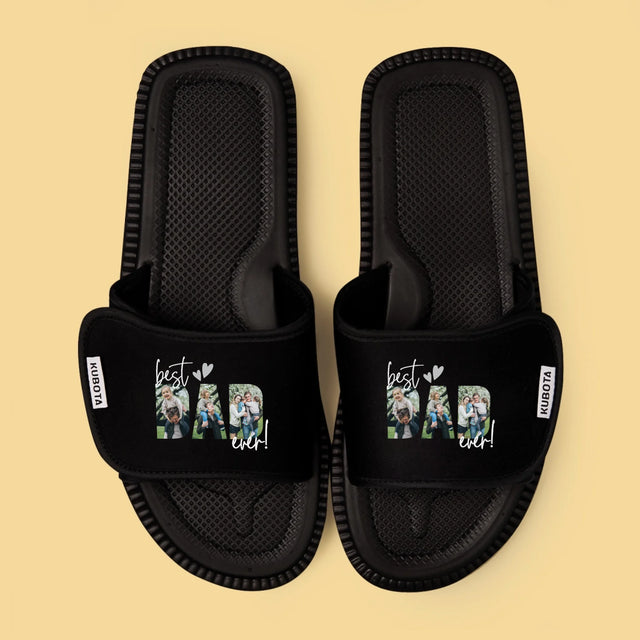 Słowo Ze Zdjęć: Best Dad Ever z Podpisem - Klapki Kubota