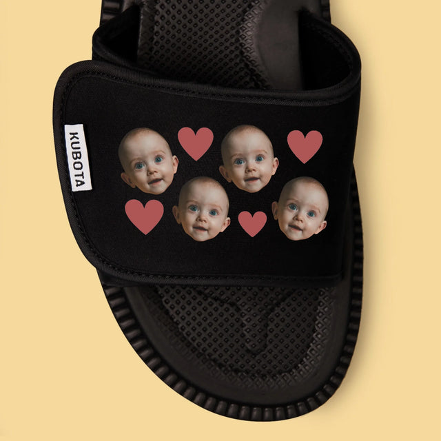 Fotokolaż: Głowy Serduszka - Klapki Kubota