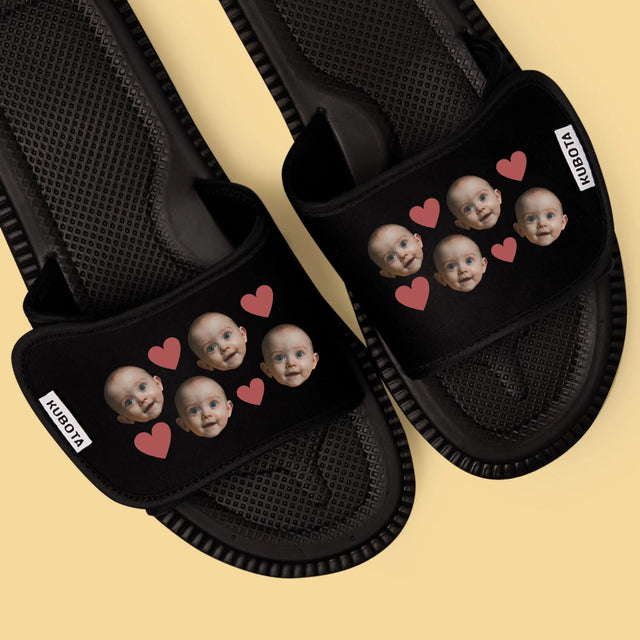 Fotokolaż: Głowy Serduszka - Klapki Kubota