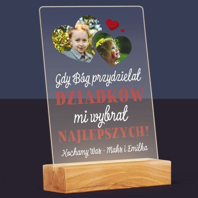 Fotokolaż: Gdy Bóg Przydzielał Dziadków - Wydruk Na Szkle Akrylowym