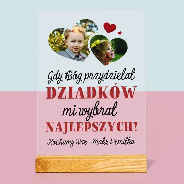 Fotokolaż: Gdy Bóg Przydzielał Dziadków - Wydruk Na Szkle Akrylowym