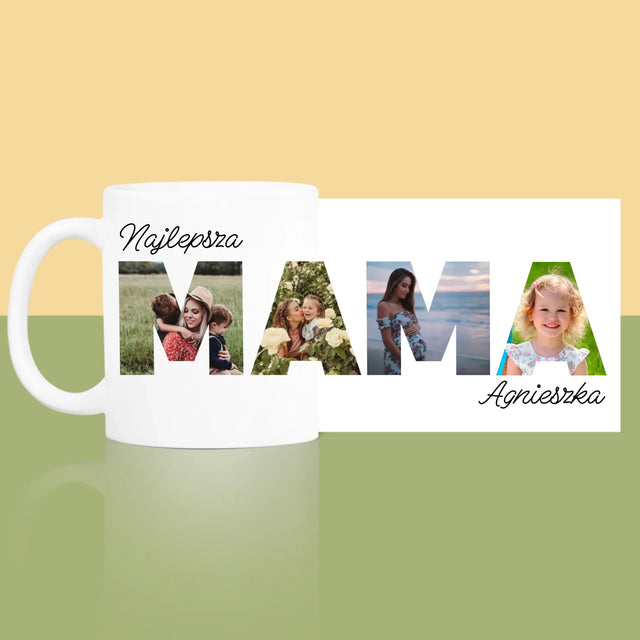 Słowo Ze Zdjęć: Mama - Kubek z Nadrukiem