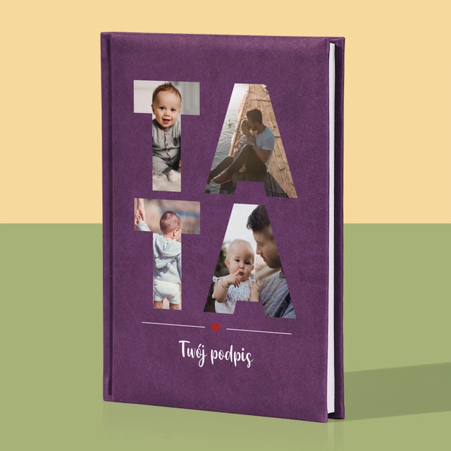 Słowo Ze Zdjęć: Tata - Notes Książkowy z Nadrukiem
