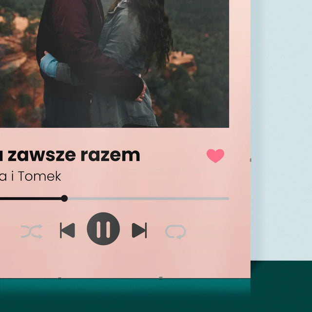 Zdjęcie i Podpis: Spotify z Twoim Zdjęciem - Personalizowany Plakat