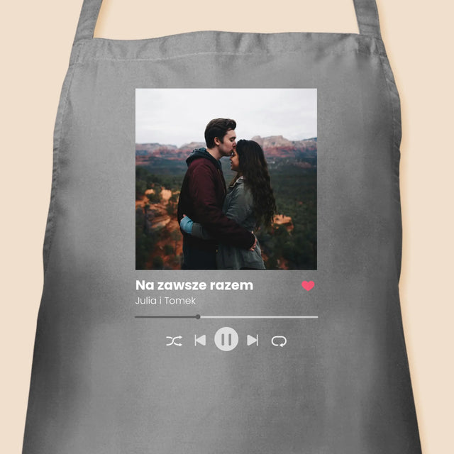 Spotify Z Twoim Zdjęciem - Fartuch z Nadrukiem