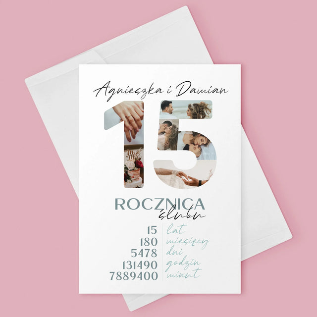Słowo Ze Zdjęć: 15 Rocznica Ślubu - Kartka Z Życzeniami