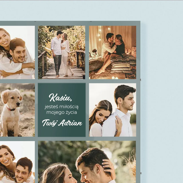 Fotokolaż: Miłosny - Personalizowany Plakat