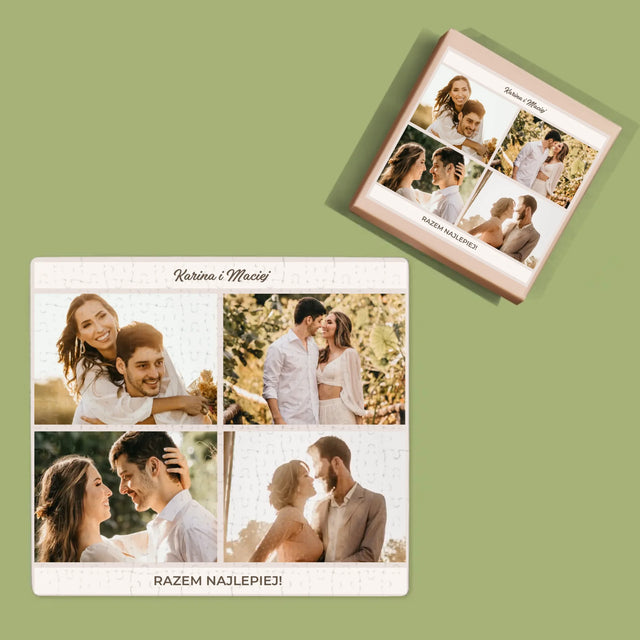 Fotokolaż: Razem Najlepiej - Personalizowane Puzzle