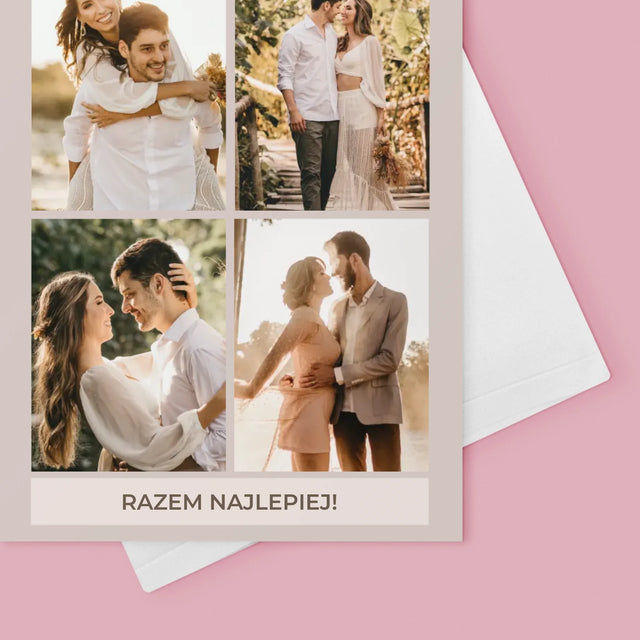 Fotokolaż: Razem Najlepiej - Kartka z Życzeniami