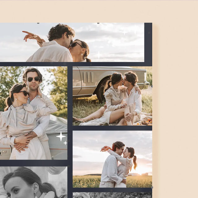 Fotokolaż: To The Moon And Back - Personalizowany Plakat