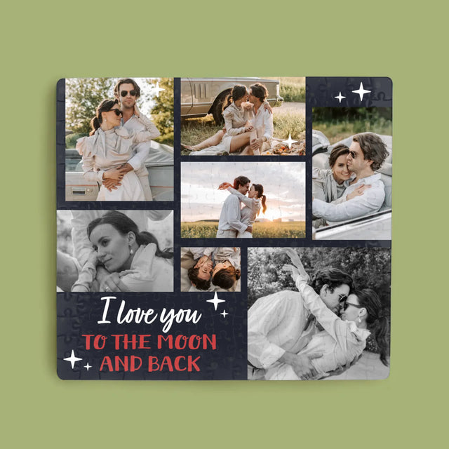 Fotokolaż: To The Moon And Back - Personalizowane Puzzle