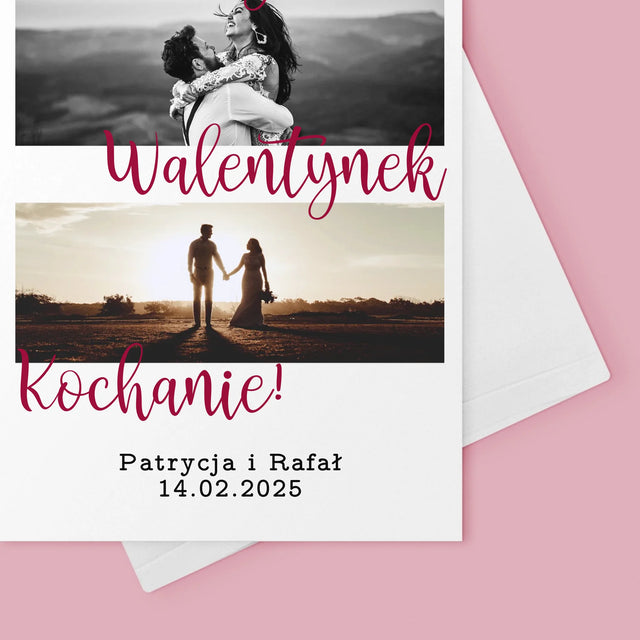 Fotokolaż: Cudownych Walentynek - Kartka z Życzeniami