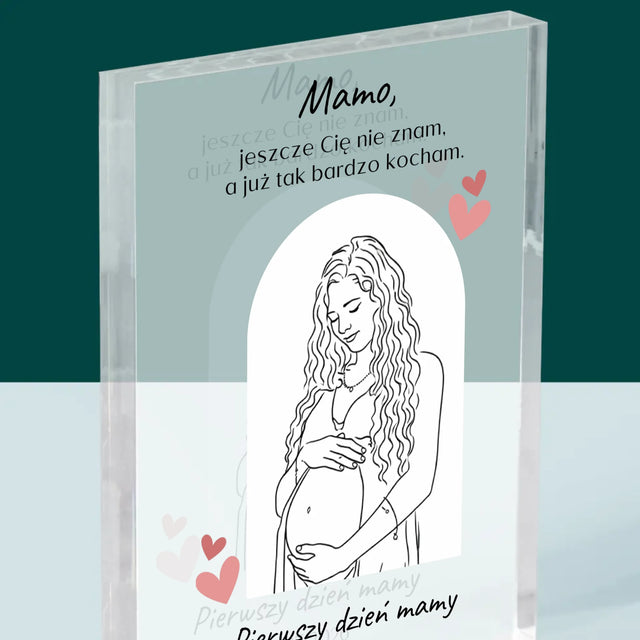 Zdjęcie i Podpis: Lineart Dla Mamy - Blok Akrylowy