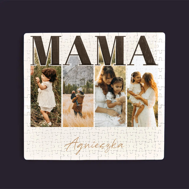 Fotokolaż: Mama Litery - Personalizowane Puzzle