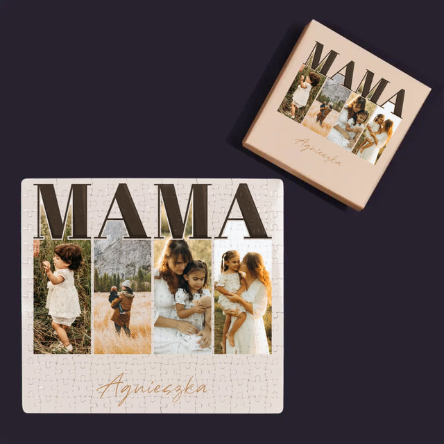 Fotokolaż: Mama Litery - Personalizowane Puzzle
