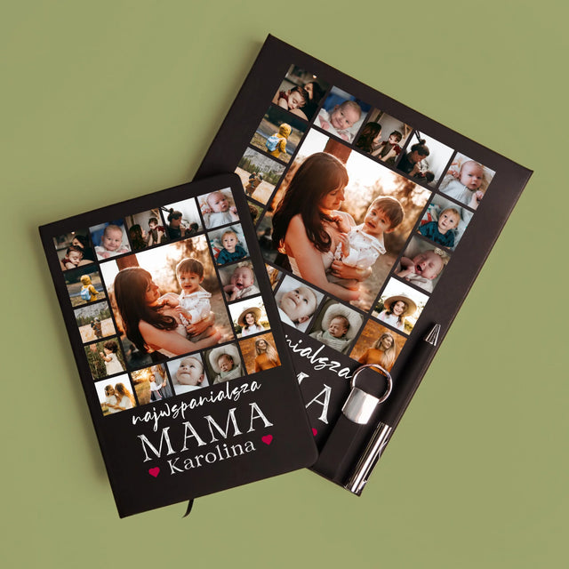 Fotokolaż: Najwspanialsza Mama - Zestaw z Notatnikiem