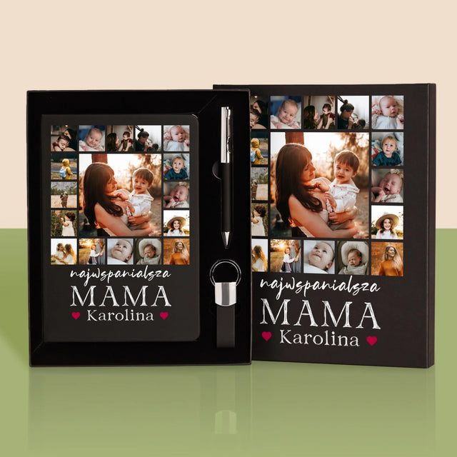 Fotokolaż: Najwspanialsza Mama - Zestaw z Notatnikiem