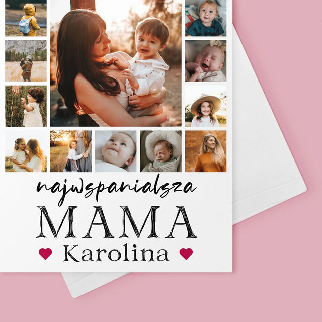 Fotokolaż: Najwspanialsza Mama - Kartka z Życzeniami