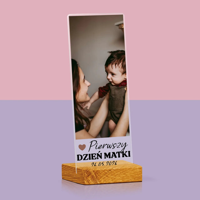 Zdjęcie i Podpis: Pierwszy Dzień Matki Serce - Zdjęcie Na Szkle Akrylowym Fotobudka