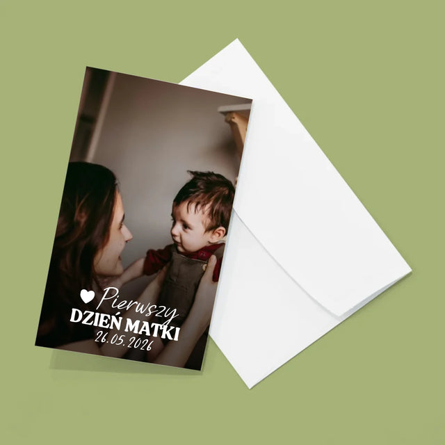 Zdjęcie i Podpis: Pierwszy Dzień Matki Serce - Duża Harmonijka Ze Zdjęć