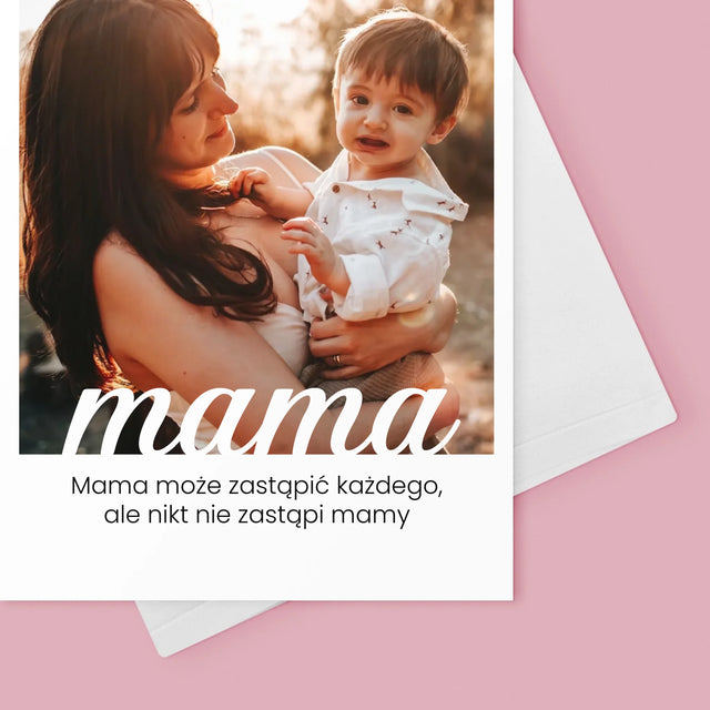 Zdjęcie i Podpis: Niezastąpiona Mama Dedykacja - Kartka z Życzeniami