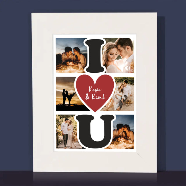 Fotokolaż: I Love You - Ramka Na Zdjęcie