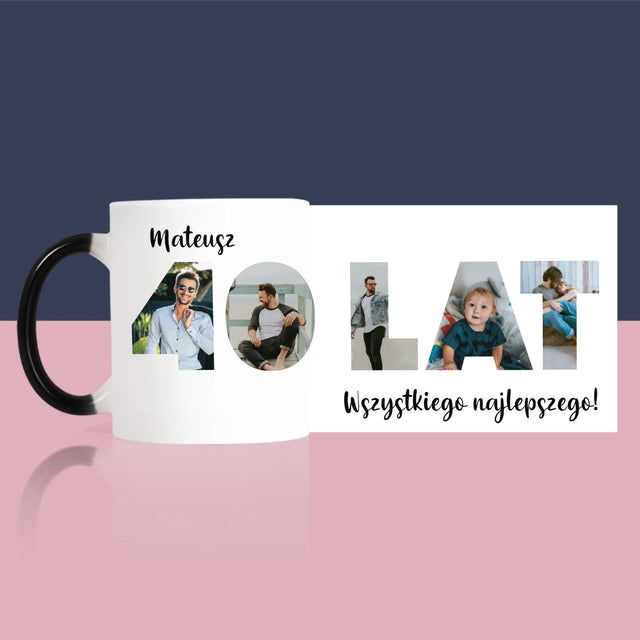 Słowo Ze Zdjęć: 40 Lat - Kubek z Nadrukiem