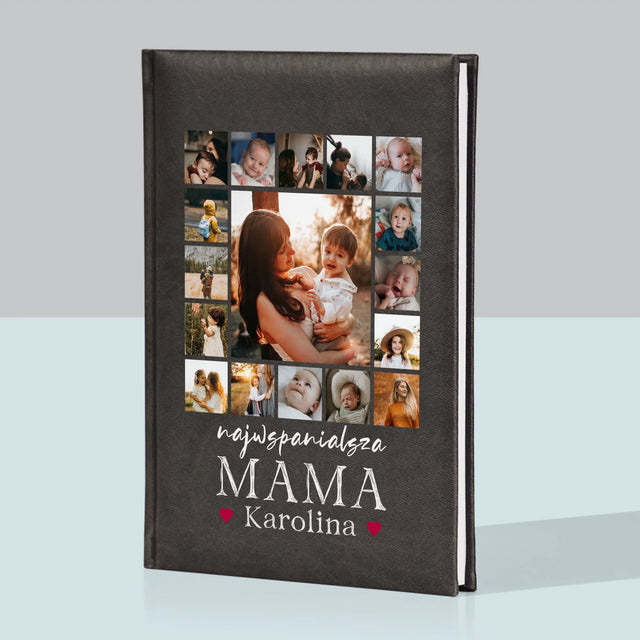 Fotokolaż: Najwspanialsza Mama - Notes Książkowy z Nadrukiem