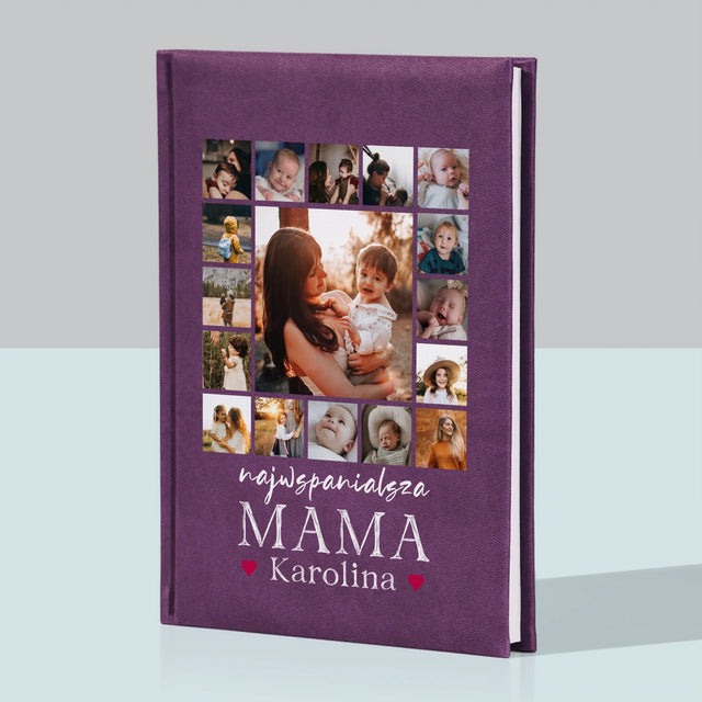Fotokolaż: Najwspanialsza Mama - Notes Książkowy z Nadrukiem