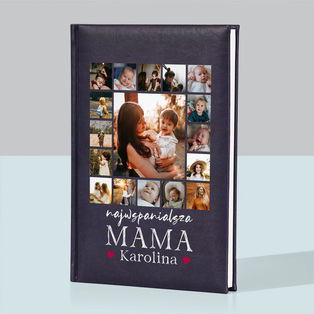Fotokolaż: Najwspanialsza Mama - Notes Książkowy z Nadrukiem
