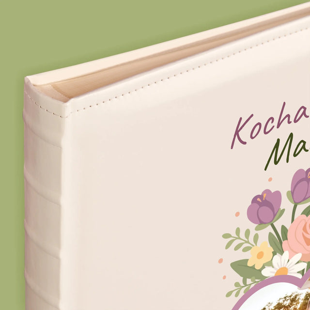 Zdjęcie i Podpis: Kocham Cię Mamo Kwiaty - Album Na Zdjęcia