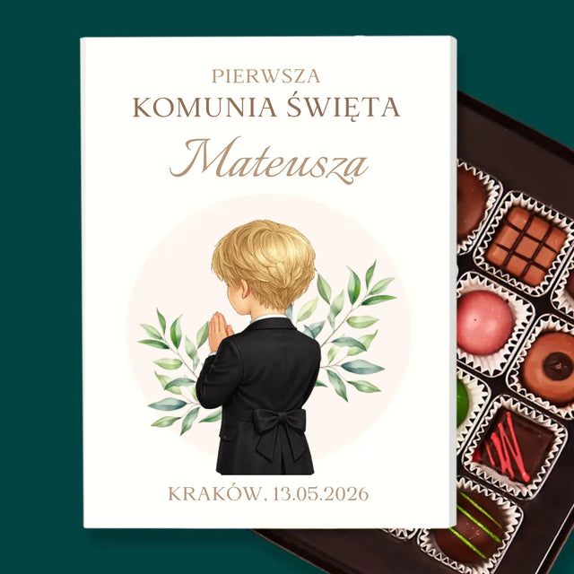 Kreator Postaci: Komunia Chłopiec - Personalizowane Praliny