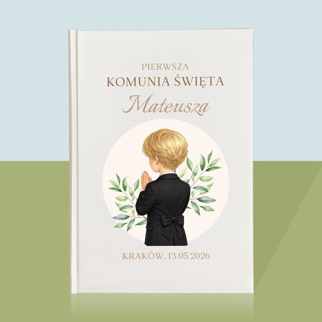 Kreator Postaci: Komunia Chłopiec - Biblia z Nadrukiem
