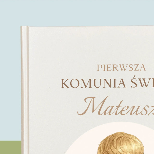 Kreator Postaci: Komunia Chłopiec - Biblia z Nadrukiem