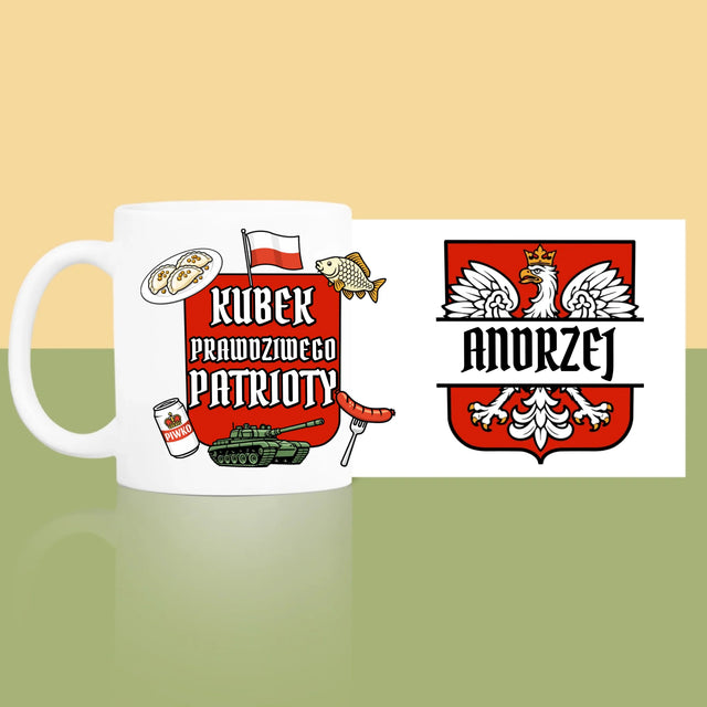Bez Cenzury: Kubek Prawdziwego Patrioty - Kubek z Nadrukiem