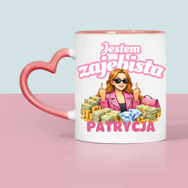 Kreator Postaci: Jestem Zajebista - Kubek z Nadrukiem