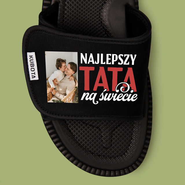 Fotokolaż: Najlepszy Tata Na Całym Świecie - Klapki Kubota