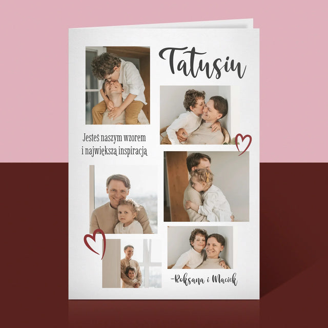 Fotokolaż: Tatusiu - Kartka z Życzeniami