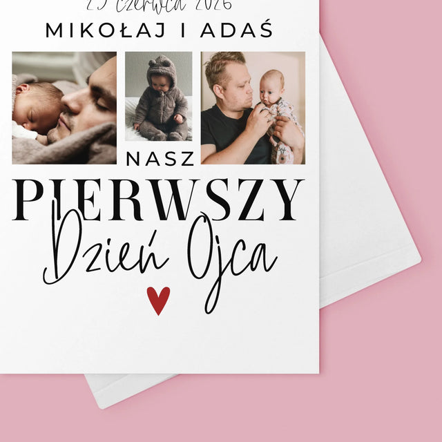Fotokolaż: Na Pierwszy Dzień Ojca - Kartka z Życzeniami
