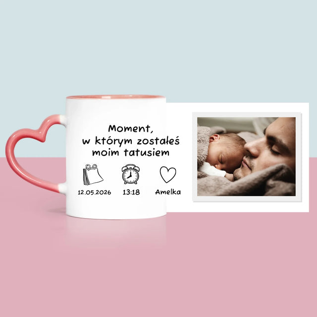 Zdjęcie i Podpis: Zostałeś Tatusiem - Kubek z Nadrukiem