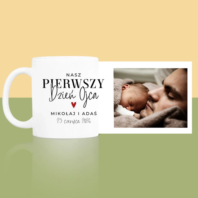 Fotokolaż: Na Pierwszy Dzień Ojca - Kubek z Nadrukiem