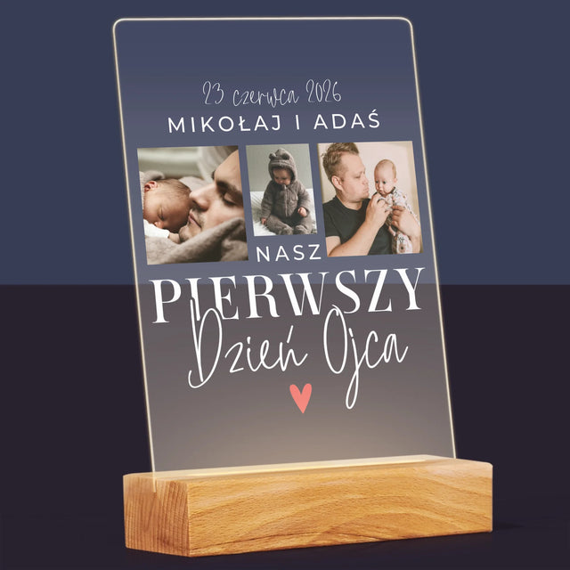Fotokolaż: Na Pierwszy Dzień Ojca - Wydruk Na Szkle Akrylowym