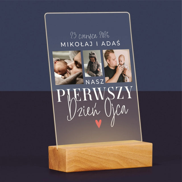 Fotokolaż: Na Pierwszy Dzień Ojca - Wydruk Na Szkle Akrylowym